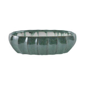ชามเซรามิกทำมือเคลือบเซลาดอน ดีไซน์สำหรับเสิร์ฟอาหารที่บ้าน - Product Image 5