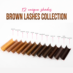 Charmlash - Cils individuels en gros - Extensions de cils brun foncé - Extensions de cils naturelles - Extensions de cils brun clair les plus vendues - Product Image 4