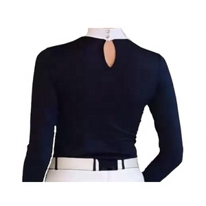 High Quality 4way Stretch Horse Riding Equestrian Shirt Top Base Layer Competition Show Shirt <b>Polo</b> Soft Feel Technical Fabric - Product Image 6