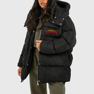 Chaquetas de plumón para mujer, rellenas de plumas de pato, cálidas, para invierno, con logotipo personalizado, de alta calidad, al por mayor. - Product Image 1