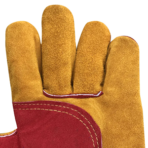 Guantes de Soldadura TIG de Cuero Vacuno de Manga Larga, Resistentes al Calor, al Fuego y a las Perforaciones, con Pulgar Reforzado y Tejido de Punto - Product Image 5