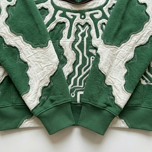 Sweat à capuche personnalisé pour homme, style streetwear, avec logo appliqué sur le devant, effet vieilli, surdimensionné, OEM ODM - Product Image 6