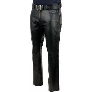 Custom <b>Men</b>’s <b>Leather</b> <b>Trousers</b> Slim Fit Motorcycle Pants Fashion Casual Streetwear Bottoms Private Label OEM Wholesale Supplier - Product Image 6