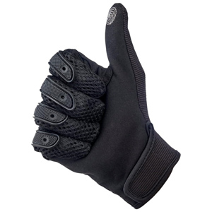 Guantes deportivos de seguridad de malla negra, hasta la muñeca, transpirables, sin forro, para uso deportivo, primavera y verano, para hombre, para motocicleta - Product Image 4