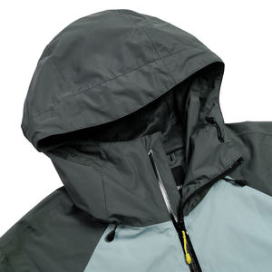 Chaqueta Unisex Cortavientos con Capucha y Cremallera Frontal, Diseño Color Block, Corte Regular, Ropa Exterior Casual de Invierno - Product Image 5