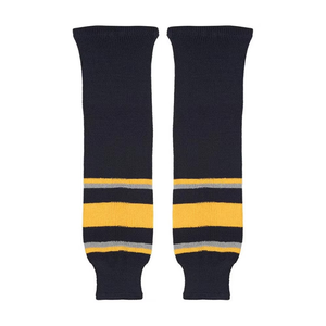 Custom Made Professional Ice Hockey <b>Socks</b> Custom Color Size MOQ 20 Pcs Men's 100% Polyester Breathable <b>Knee</b> <b>High</b> Bottom OEM - Product Image 1