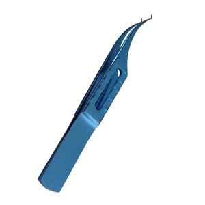 Pinzas Oftálmicas de Titanio con Dientes, Instrumento Quirúrgico Manual Reutilizable para Cirugía Ocular, Manipulación Precisa de Tejidos, Hospital - Product Image 4
