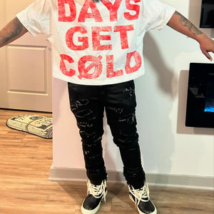 Camiseta Extra Grande Personalizada OEM, Impresión DTG de Anime, 250g, 100% Algodón, Estilo Urbano - Product Image 6