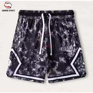 Shorts de basketball personnalisés style streetwear hip-hop, shorts de basketball en mesh personnalisés OEM, shorts de sport pour hommes, athlétiques - Product Image 5