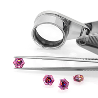 Pierre précieuse en vrac synthétique Lab Grwon Hexagone Forme Cut Cvd Diamant VVS Excellente Coupe Pour Bijoux