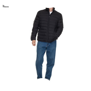 Chaqueta acolchada negra para hombre y mujer de Relevo Industries, con cierre a prueba de viento, de poliéster, informal, para invierno. - Product Image 4