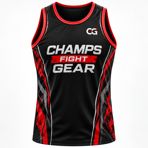 Débardeur de boxe sans manches pour femme Champs Gear, col ras du cou, personnalisable avec logo ODM, en tricot Spandex/Polyester, séchage rapide et respirant - Product Image 5