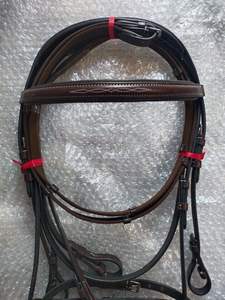 Bride de cheval en cuir réglable | Bride fantaisie en cuir véritable de qualité supérieure avec forme anatomique et confort rembourré doux - Product Image 2