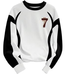 Sudadera de Algodón para Hombre, Cómoda, con Estampado en el Hombro y Cuello, Manga Larga, Estilo Casual, Servicio OEM, Precio al por Mayor, de Bangladesh - Product Image 1