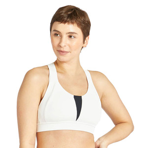 Women's Customized Fitness Logo Design Breathable Running Sports Padded <b>Bra</b> Medium Support <b>Racerback</b> 100% Nylon Yoga Vest Tank - Product Image 1