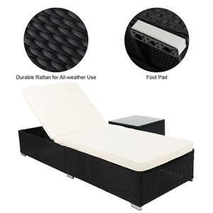 Lettini prendisole neri a quattro fili, a tre sezioni, con piano piatto - Product Image 3
