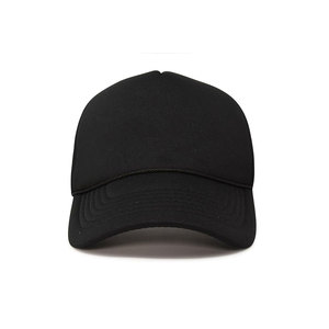 Gorra de Pesca Unisex Negra de Malla con Cierre de Botón a Presión, Transpirable, de Poliéster con Protección UPF 50, Color Sólido, para Adultos - Product Image 2