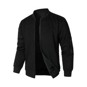 <b>Men</b> Bomber <b>Jacket</b> Full ZIP Stand Collar Casual Winter Coats Long Sleeve Elastic Cuffs Daily Streetwear <b>Lightweight</b> Windbreaker - Product Image 3