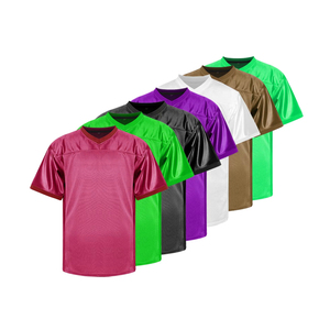 เสื้อกีฬาคุณภาพสูง ขายดี ออกแบบได้ตามต้องการ ระบายอากาศได้ดี ซับเหงื่อ ผ้าตาข่าย พิมพ์ลายดิจิทัล คอวี โพลีเอสเตอร์ 100% - Product Image 3