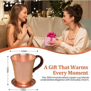 Luxury Copper Mule Mug <b>Set</b> Ideal for Cocktails <b>Whiskey</b> Beer and Refreshing Summer Drinks with Long Lasting Chill - Product Image 6