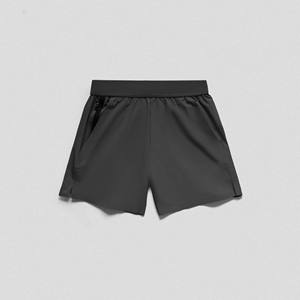 Shorts de basketball en laine unie pour hommes, personnalisables en gros, à séchage rapide, respirants, longueur genou, taille élastique, grandes tailles - Product Image 5