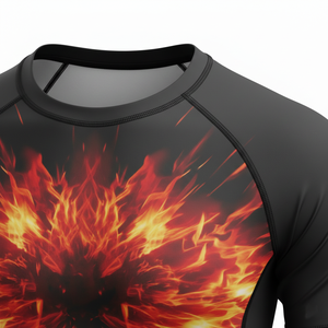 Camiseta de compresión duradera para hombres, mujeres y niños, para MMA, BJJ, Jiu Jitsu, entrenamiento sin gi, personalizada, sublimada, al por mayor, traje de baño. - Product Image 4