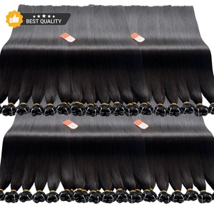 ผมต่อผมมนุษย์เวียดนามตรงกระดูกนิ่มสุดๆผม12A สีดำธรรมชาติยาวเต็ม - Product Image 1