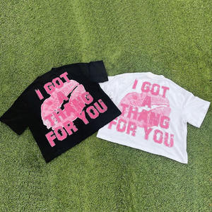 Camiseta Vintage OEM con Logotipo Personalizado, Fabricada en Algodón Grueso, Unisex, para Hombre, Talla Grande, con Impresión Gráfica - Product Image 1