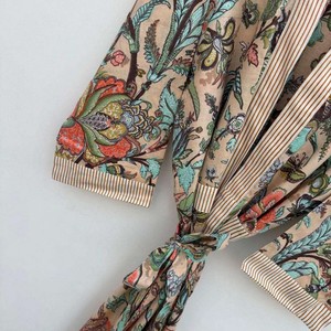 Kimonos para Mujer, Estilo Vintage, Hechos a Mano con Kantha, Kimono de Lujo de Primera Calidad, Kimono Kantha, Bata de Baño con Tirantes Finos en Venta - Product Image 3
