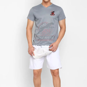Camisetas de cuello en V para hombre, último diseño, ropa de moda, camisetas de cuello en V para hombre de color sólido, camisetas de cuello en V para hombre adulto - Product Image 3