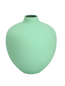 Florero Moderno de Aluminio Plateado en Verde Menta, Florero Minimalista para Decoración del Hogar, Ecológico y Duradero, Centro de Mesa - Product Image 1