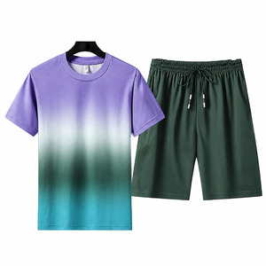Conjuntos de Pantalones Cortos Deportivos para Hombre de 2 Piezas, Conjuntos Deportivos Personalizados de Verano al por Mayor, Conjuntos de Pantalones Cortos Deportivos Lisos para Hombre, Conjuntos Dobles Nuevos para Hombre - Product Image 6
