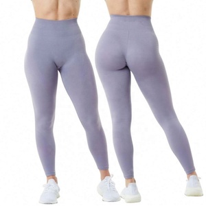 Custom Logo High Waisted <b>Butt</b> <b>Lift</b> Fitness Seamless Squat Proof Pants Yoga <b>Leggings</b> - Product Image 2