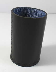 Porte-stylo en cuir naturel robuste, authentique, marron, très pratique, esthétique et élégant, idéal comme cadeau ou produit, modèle 2025 - Product Image 1
