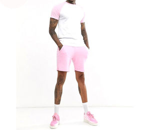 Service OEM ODM – Ensemble short et t-shirt tricoté sur mesure pour homme, nouvelle tendance décontractée, manches courtes, bas de sport - Product Image 6