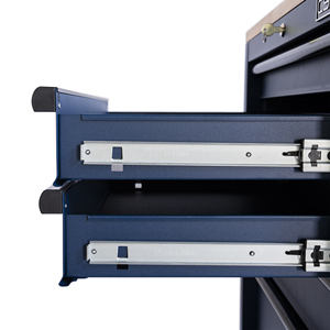 Wholesale OEM 76cm Blue 5-<b>Drawer</b> Rolling Tool Cabinet with Wood Top ISO9001 Certified for Garage <b>Workshop</b> Storage Use - Product Image 6