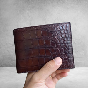 Portefeuilles pour hommes en cuir véritable de haute qualité, design fin et minimaliste, fournisseur en gros, logo personnalisé, OEM, export, mode à bas prix - Product Image 1