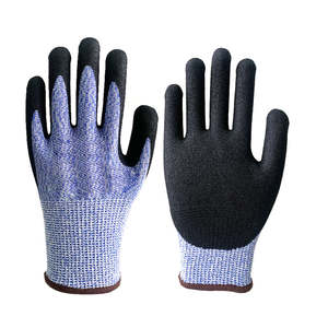 Gants de sécurité industriels résistants aux coupures en HPPE enduits de NBR, résistance à l'abrasion A4/A5, doublure respirante en fibre de verre, certifiés QCVN ISO - Product Image 2