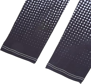 Manchon de compression sportif personnalisé pour la conduite et la pêche, séchage rapide, design noir et blanc, équipement de protection, dernière conception - Product Image 3