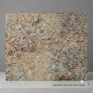Dalles de pierre artificielle Alaska Gold pour murs extérieurs, épaisseur 4-5 mm, comptoir durable, design moderne, plateau de table de chambre - Product Image 1