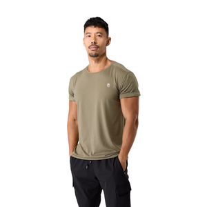 Camiseta Deportiva Ajustada de Manga Corta para Hombre, Mezcla de Algodón, para Gimnasio, Entrenamiento, Fitness, Casual, Venta al Por Mayor OEM - Product Image 1