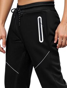 Pantalon de jogging pour homme en tricot technique extensible super confortable avec empiècements en mesh et fermeture éclair thermosoudée - Product Image 3