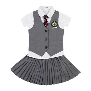 Dernière collection printemps-été : Uniforme scolaire tissé OEM pour élèves du primaire avec logo personnalisé - Product Image 6