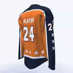 Maillot de hockey sur glace pour joueurs d'équipe, taille adulte, personnalisable, léger, dernier design, avec impression numérique réversible, vente en gros - Product Image 2