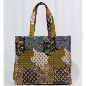 Bolsa de mano acolchada de algodón de alta calidad para uso diario, duradera, personalizable, baja moq, bolsa de compras de gran capacidad - Product Image 2