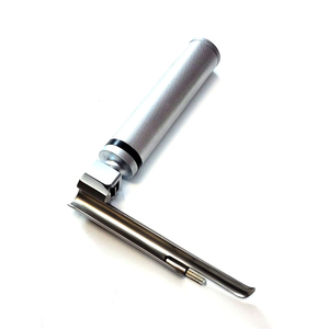 Laryngoscope à Fibre Optique de Qualité Supérieure, Réutilisable, avec Manche et Lames en Acier Inoxydable pour la Gestion des Voies Respiratoires en Anesthésie Hospitalière - Product Image 1