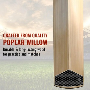 Bate de Cricket Kashmir Willow de Madera de Primera Calidad con Empuñadura Resistente, Golpe Potente y Diseño Duradero, Bate de Cricket con Mango de Madera - Product Image 5