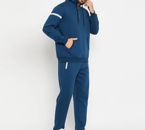 Wholesale Low Price Breathable Lightweight Quarter <b>Zip</b> <b>Hooded</b> Sweatshirts Sweatpants Sets OEM Design Custom Made Tracksuits - Product Image 4