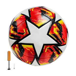 Ballon de football taille 5, cousu à la machine, en cuir PU, durable, pour extérieur, coutures renforcées, poids officiel, pour entraînement de club - Product Image 6