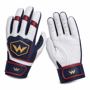 Factory Direct OEM Baseball Batting <b>Gloves</b> Custom Printed Logo Premium Cabretta Leather Palm Adult Youth Baseball Practice - Product Image 4